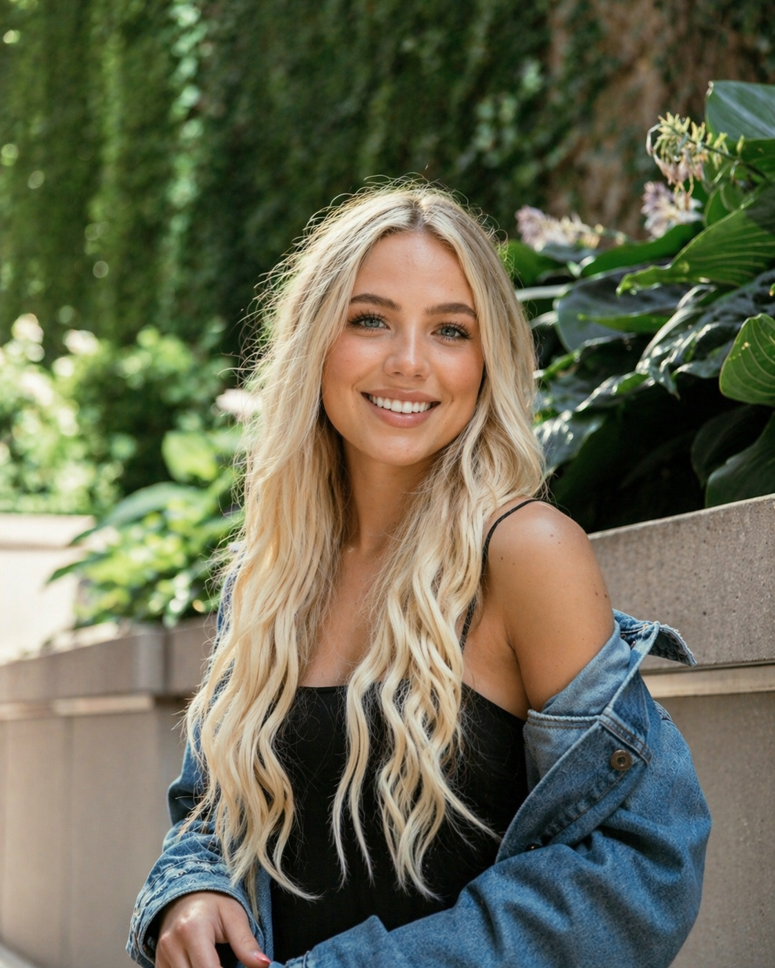 Beautiful blonde woman