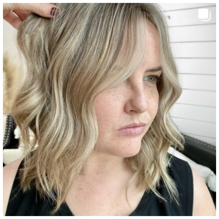 Client with blonde hair style 10