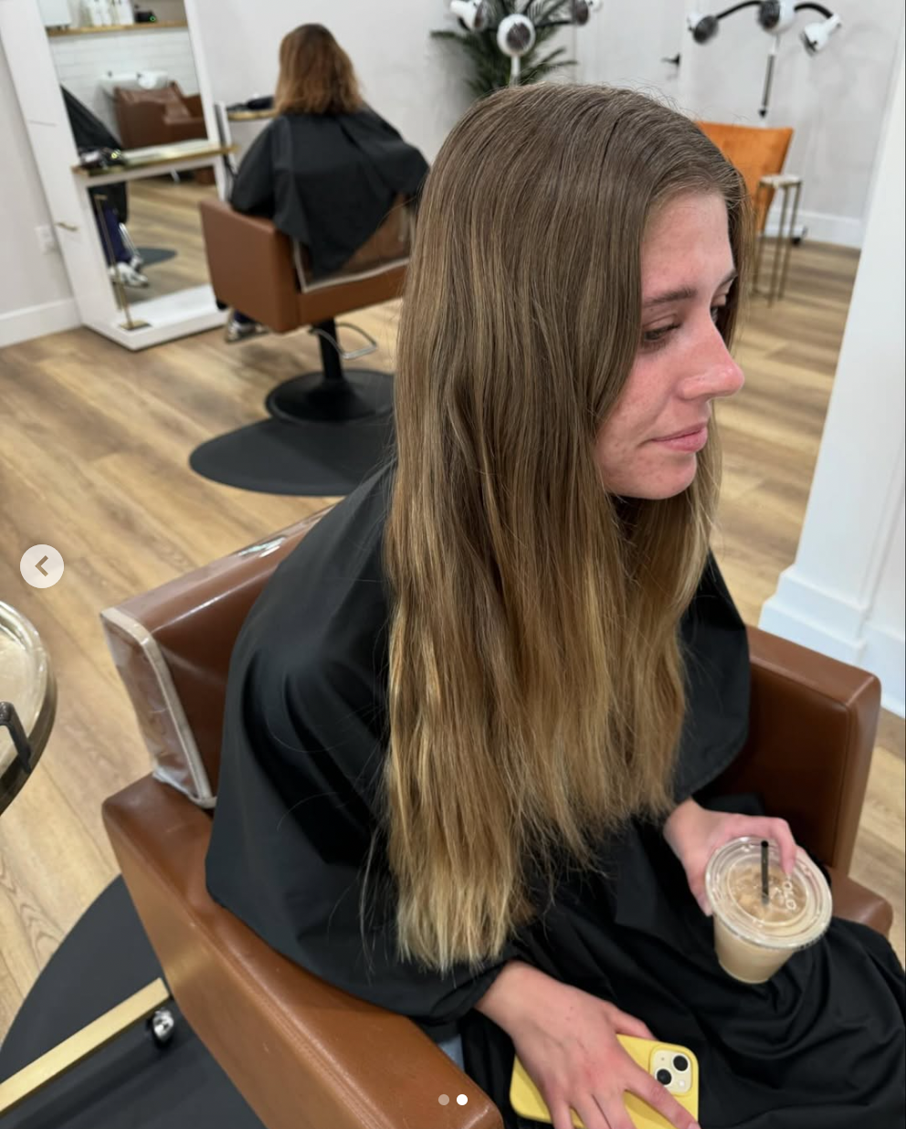 Before: Natural Brown to Radiant Blonde