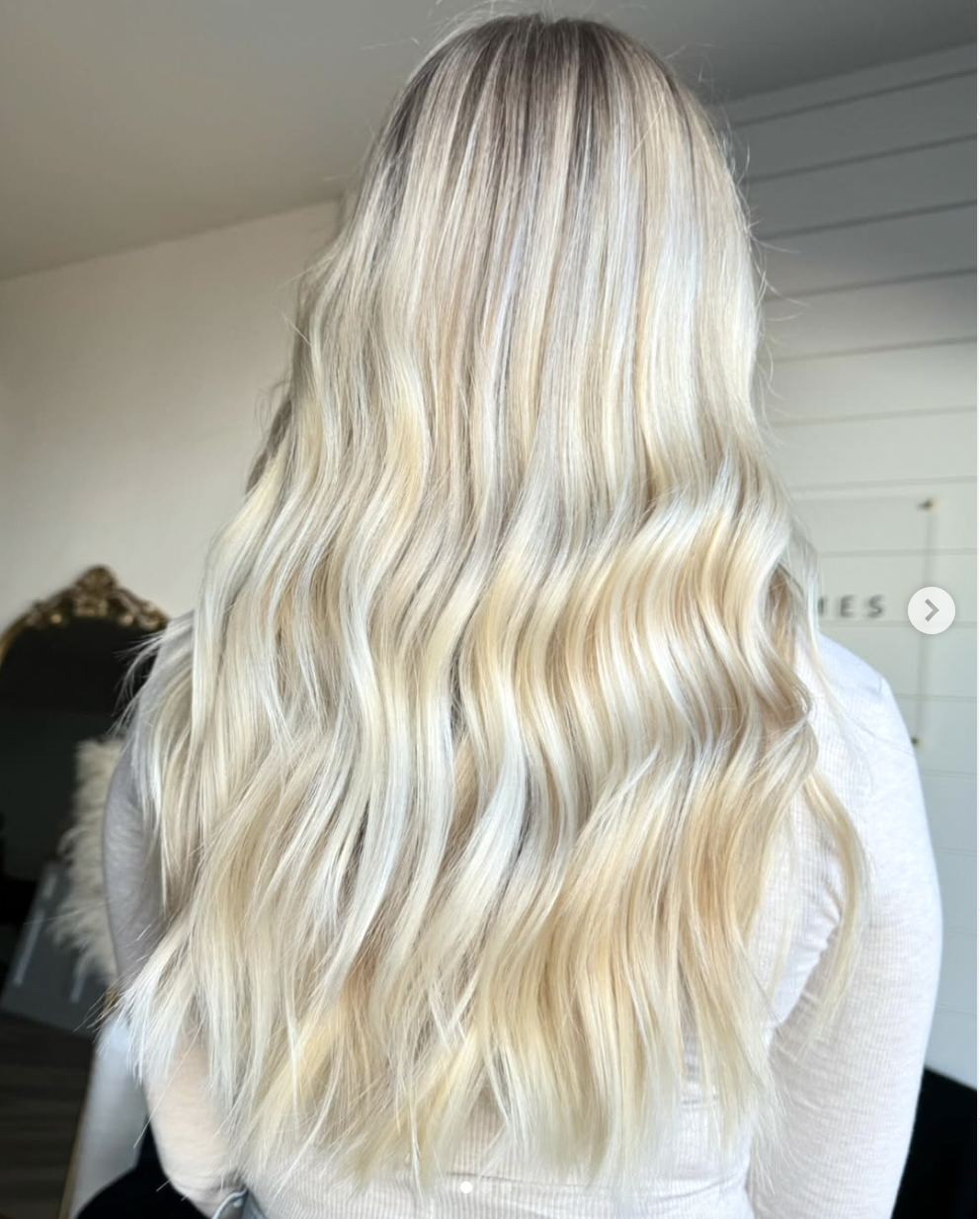 After: Subtle Highlights to Platinum Blonde